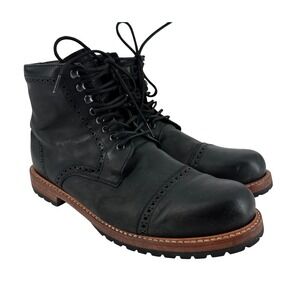 Wilcox Fairfax Leather Cap Toe Ankle Boots Goodyear Welt‎ Dress Casual Black 13